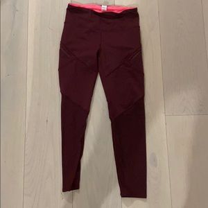 maroon colored ivivva leggings! size 12, girls